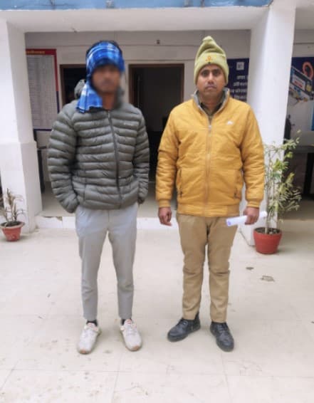 बहला फुसलाकर भगा ले जाने व दुष्कर्म करने के मामले में वाँछित अभियुक्त को किया गया गिरफ्तार