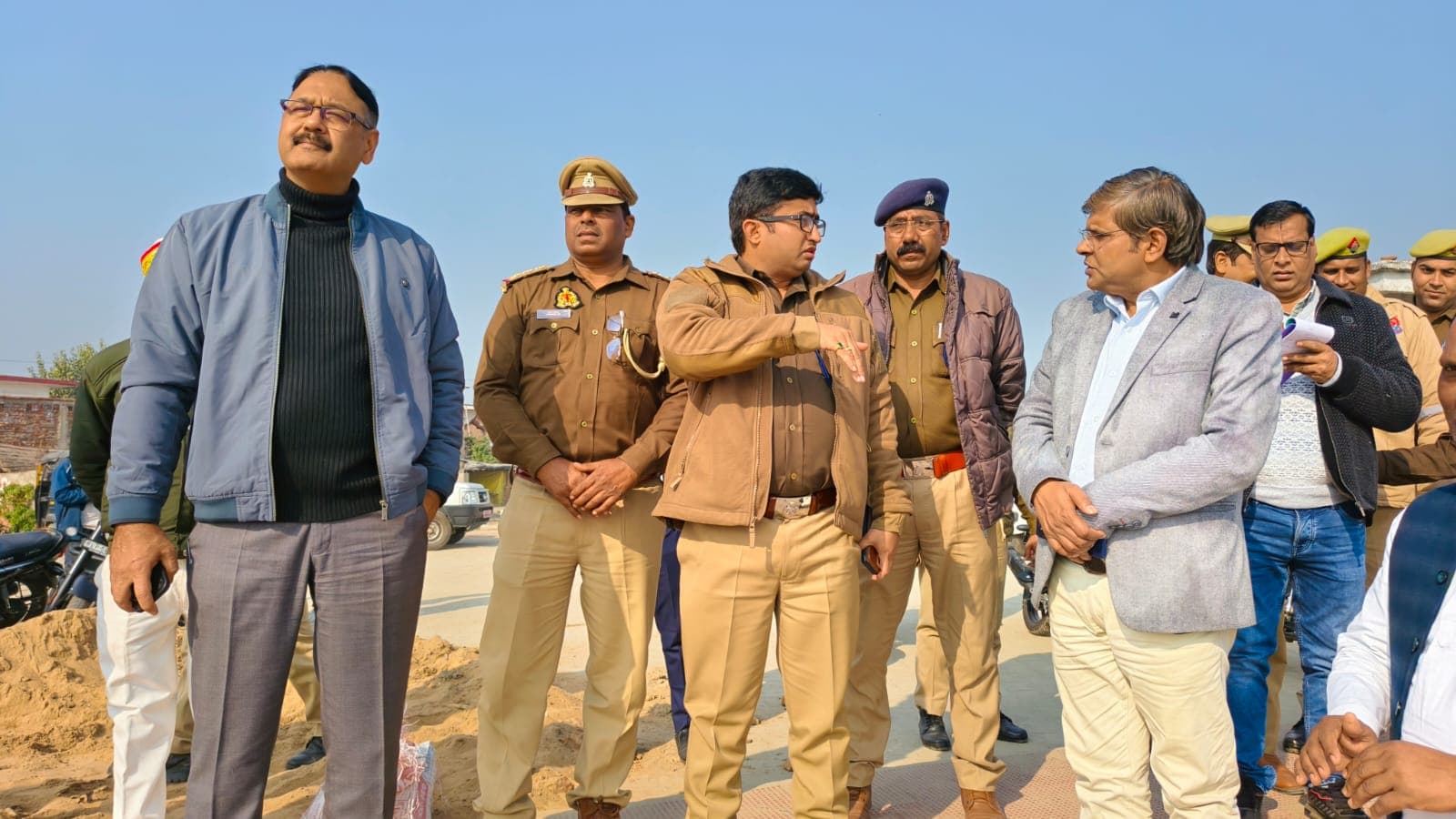 मौनी अमावस्या पर्व को सकुशल, सम्पन्न कराने के उद्देश्य से किया गया बिड़हर घाट का निरीक्षण