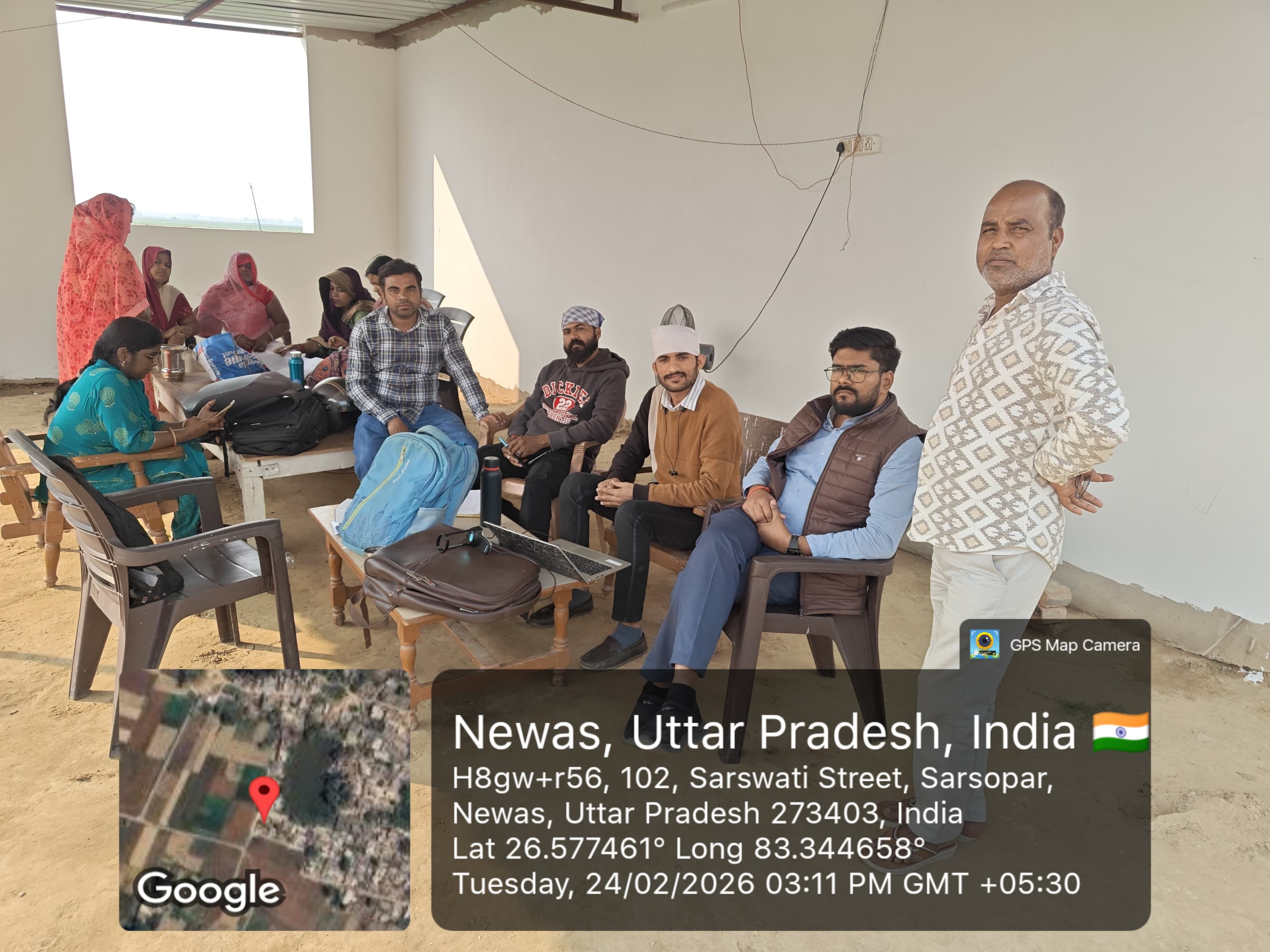 ग्राम सरसोपार में आभा आईडी व आयुष्मान कार्ड शिविर आयोजित