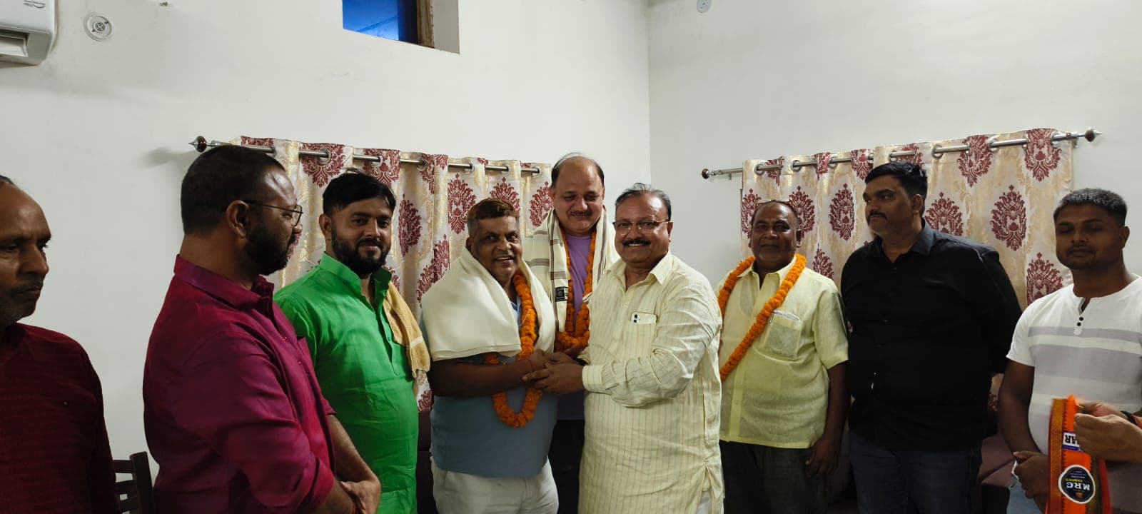 राष्ट्रीय पंचायती राज ग्राम प्रधान संगठन के प्रदेश अध्यक्ष का पटना ग्राम पंचायत में भव्य स्वागत