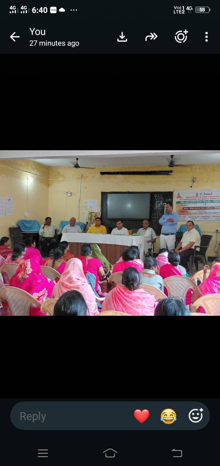 सहजनवा बीआरसी पर आंगनबाड़ी कार्यकर्ताओं का 3 दिन का प्रशिक्षण हुआ सहजनवा